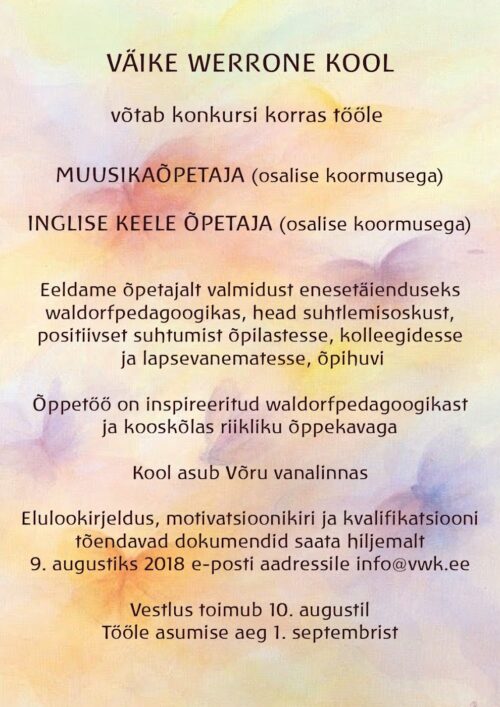 vwk töökuulutus